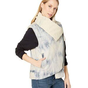 Boho Chic Free People Quilted Vest Lightweight Puffer Cozy Style Sz Medium